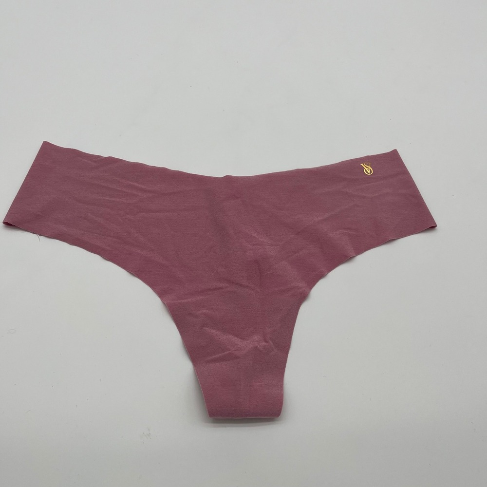 Victorias Secret Seamless No Show Thong Panty Mauve Pink 11263757 M